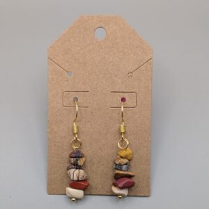 Sunlit Canyon Raw Stone Chip Drop Earrings